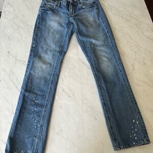 J.Crew Matchstick Denim Jeans 28 distressed straight womens